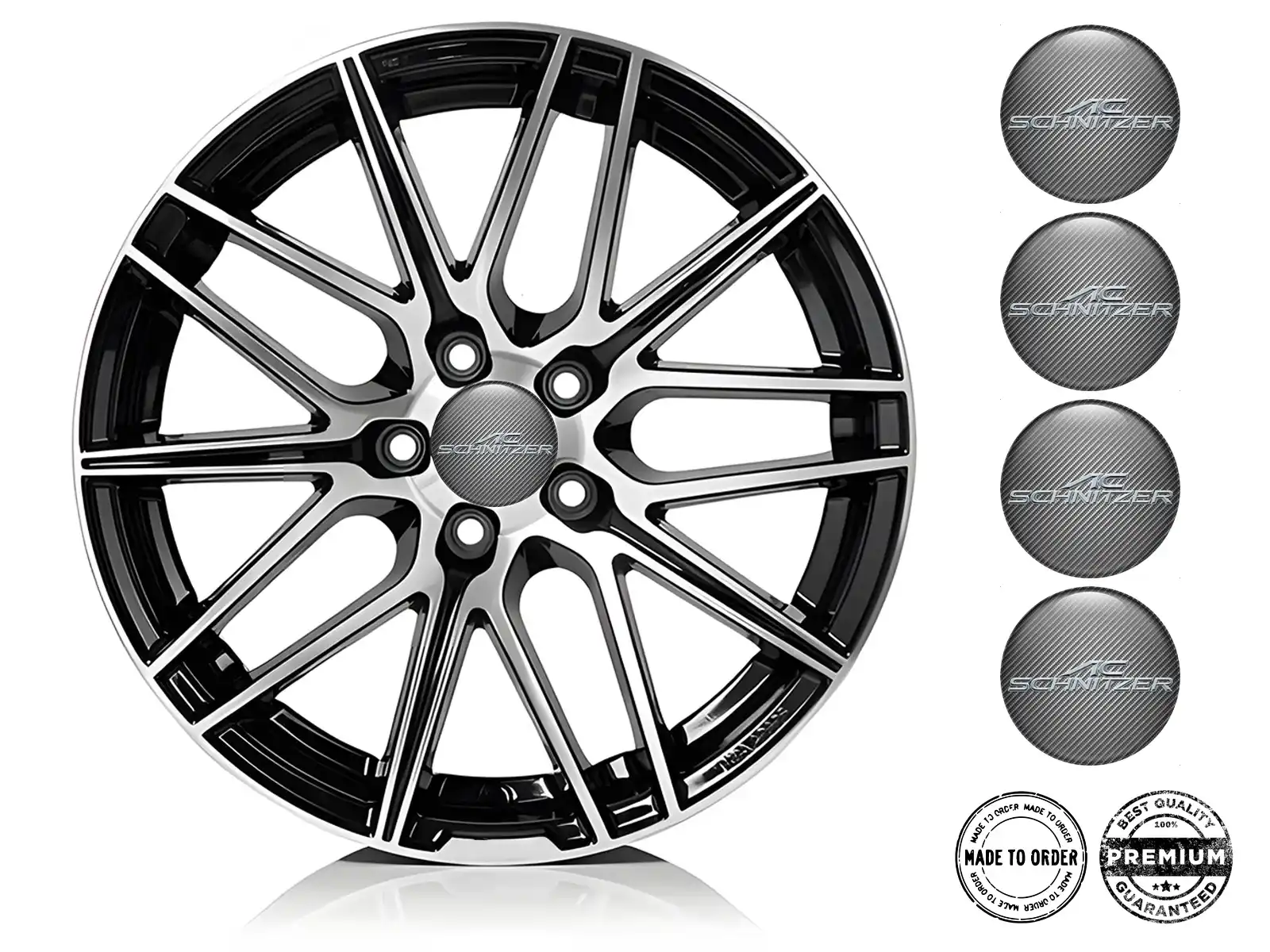 AC Schnitzer Emblema de Rueda Edición Pegatinas de Cúpula Premium